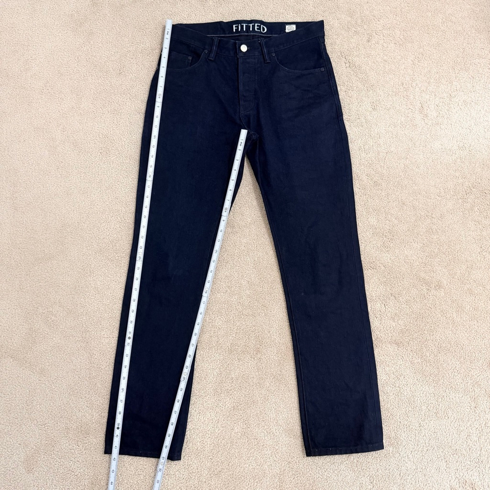 Fitted Underground W15 Greensboro Selvedge Jeans 31 Dark Indigo - Picture 11 of 12